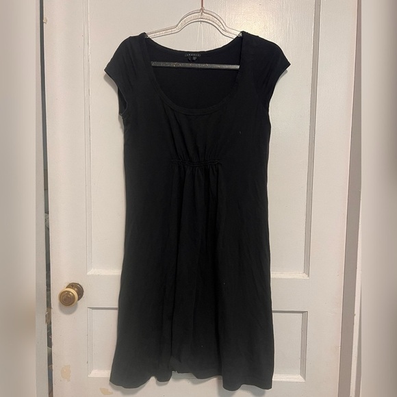 Theory Black Scoop Neck Cotton Dress $148 Size M - Picture 1 of 3